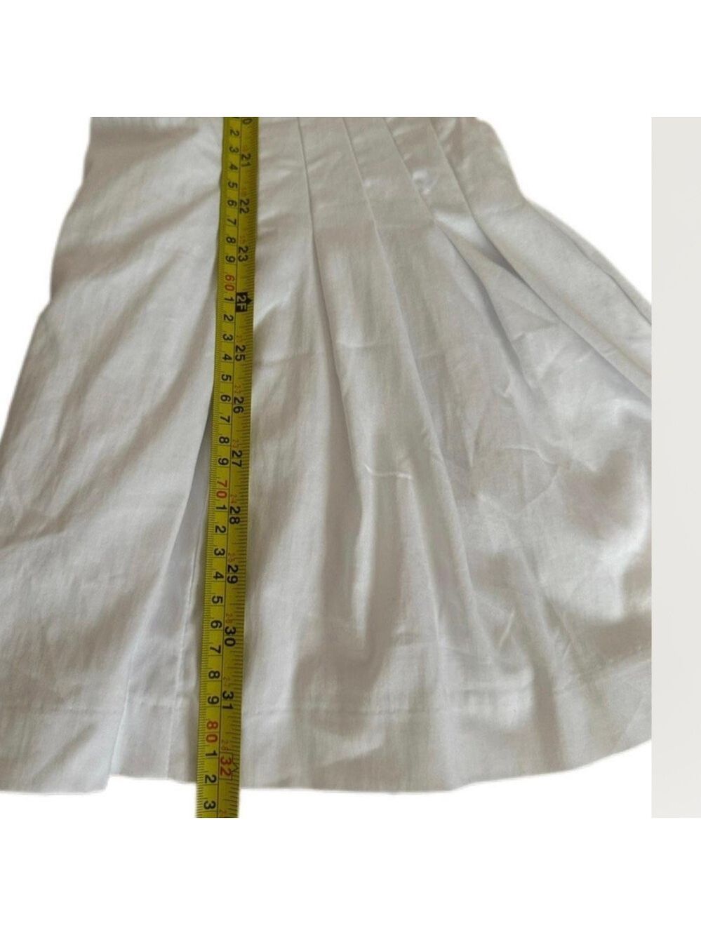 Zara White Pleated Tennis Golf Dress size L Large - Picture 5 of 6